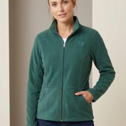 Veste Polaire Femme Zipp&eacute;e "AH1189" Verte (Axxano) 4