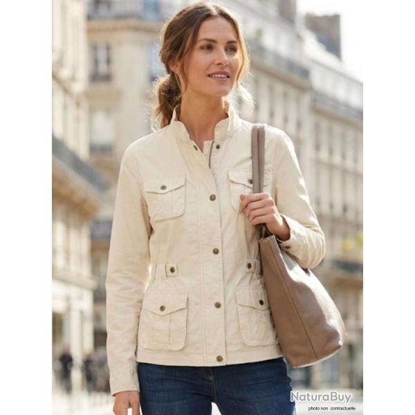 Veste Saharienne Zipp�e Femme "Sable" (R�f. AE1165SA) 2