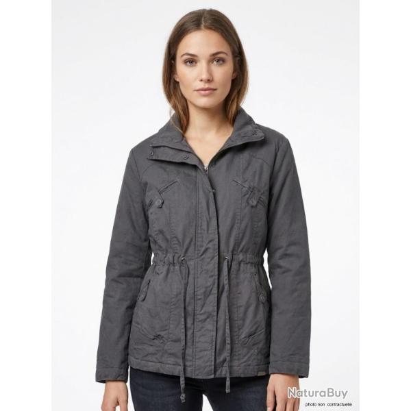 Veste Saharienne Doubl�e Femme Coloris "Gris" (R�f. AH1164G) 3