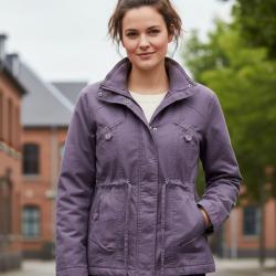 Veste Saharienne Doubl&eacute;e Femme Coloris "Raisin" (R&eacute;f. AH1164R) 3