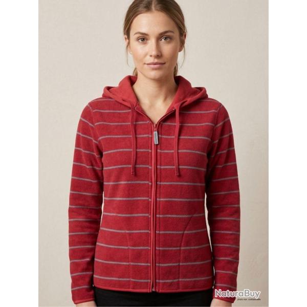 Veste Polaire Femme � Capuche "AH1185R" Rouge (Axxano) 5