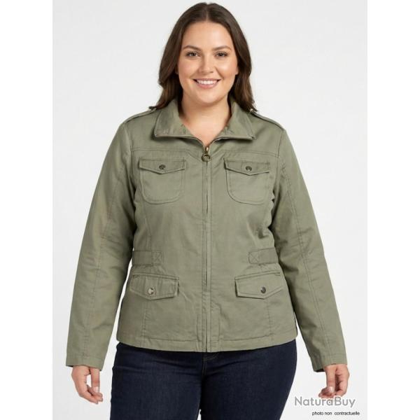 Veste Saharienne Femme Grande Taille Mod�le AXMANGA1