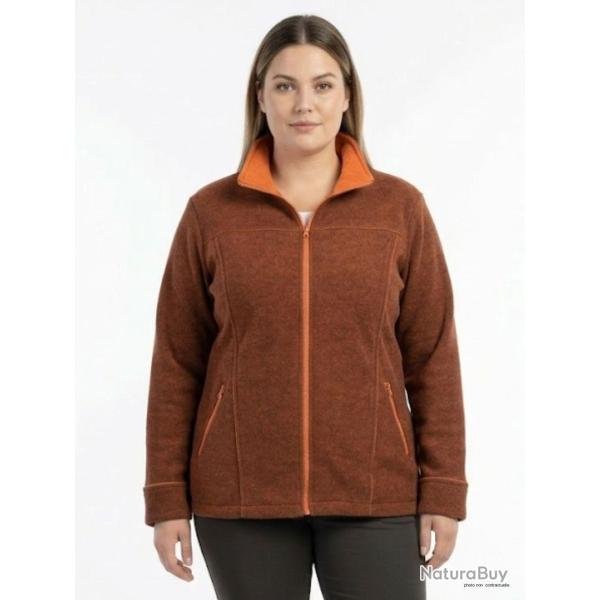 Veste Polaire Grandes Tailles AXRIGA2M Marron Orange Axone
