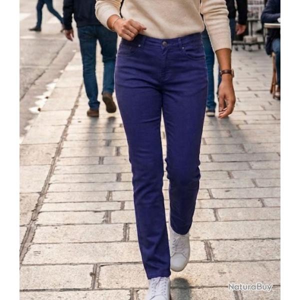 MAYFLOWER CLAUDIA2 Pantalon femme Bleu Stone Ultra Stretch pour un confort denim total