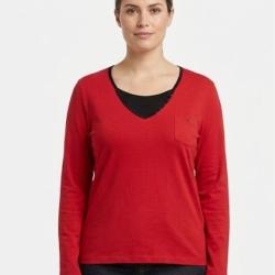 Tee shirt AXONE COCCOUN1R Grande Taille l effet superpos&eacute; du 46 au 52