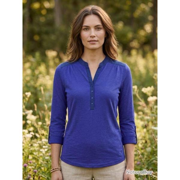 Tee shirt MAYFLOWER DIMAGO5 manches longues le chic du bleu bi mati�re