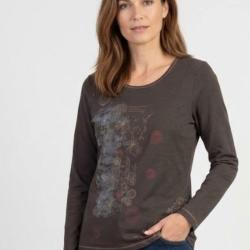 Tee shirt MAYFLOWER DISCO2T &agrave; manches longues le confort du pur coton styl&eacute;