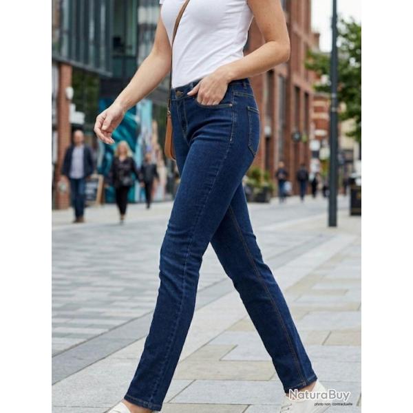 Jean Femme Tissu Stretch Louna1 Bleu Stone Used Mayflower