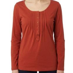 Tee shirt MAYFLOWER NANNY2 orange sanguine &agrave; manches modulables l &eacute;clat du confort