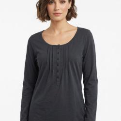 Tee shirt MAYFLOWER NANNY3 noir &agrave; manches modulables l &eacute;l&eacute;gance du stretch