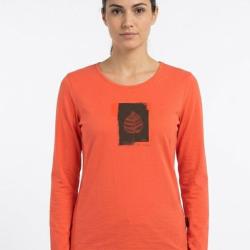 Mayflower NIKKI1 Tee shirt manches longues orange en coton au style vitamin&eacute;