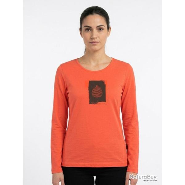 Mayflower NIKKI1 Tee shirt manches longues orange en coton au style vitamin�