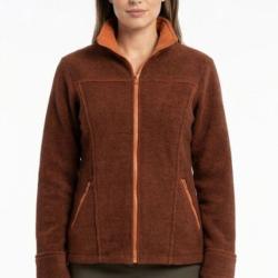 Veste Zipp&eacute;e Femme RIGA2M Marron Orange Chaleur &Eacute;nergie Mayflower