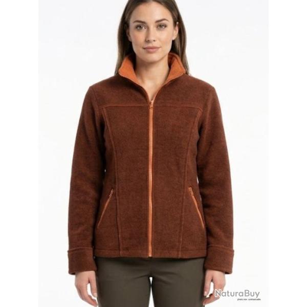 Veste Zipp�e Femme RIGA2M Marron Orange Chaleur �nergie Mayflower