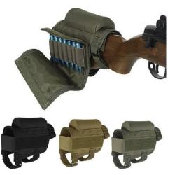 Busc de Crosse pochette repos de joue de fusil tactique + cartouchi&egrave;re 7 munitions LIVRAISON GRATUIT