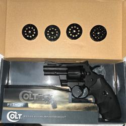 357 Colt PYTHON  2.5" + 5 barillets (10 coups) Calibre 4,5 mm - Plombs ou BBs