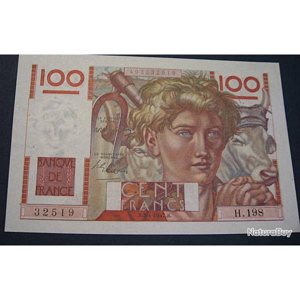 billet de 100 francs (jeune paysan) du 3-04-1947 ttb+