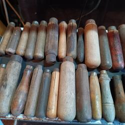 Lot de 40 manche bois ancien fendu