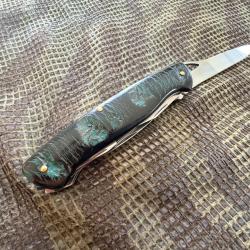 COUTEAU VICTORINOX RANGER 57  CUSTOM CRO&Ucirc;TE DE BUFFLE / GUILLOCHAGE