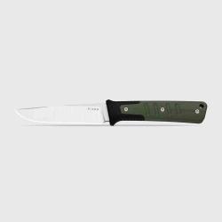 Couteau Lame Fixe Kizer Area Eight Lame Acier AEB-L Satin Manche G10 Noir et Vert Etui Kydex KI1113A