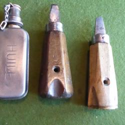 2 TOURNEVIS REGLEMENTAIRE  DE L'ARMEE FRANCAISE POUR FUSIL 1 BURETTE A HUILE
