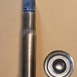 Une  cartouche Reminton Espagnole 11 mm  X 57 R poudre noire D