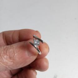 bague en argent 925 r&eacute;glage automatique