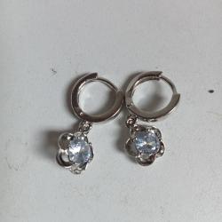 boucle d'oreille en argent 925 hauteur 2,7 cm