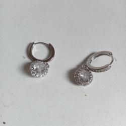boucle d'oreille en argent 925 hauteur 2,8 cm