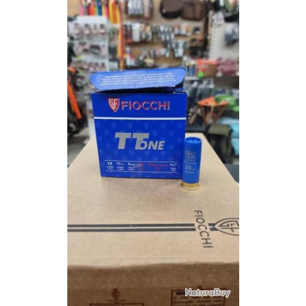 Wahoo ! Fiocchi TT One - 4 carton de 250 cartouches trap - Cal.12 7 1/2