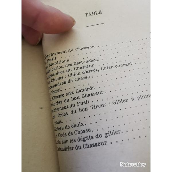 Livre ancien les trucs du chasseur.