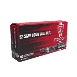 CARTOUCHES FIOCCHI CALIBRE .32 S&W Long WC 100 GRS 1 carton de 1000 munitions