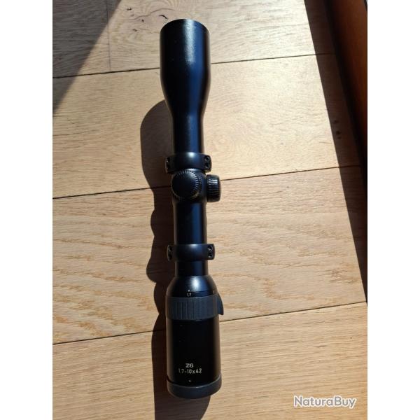 Lunette SWAROVSKI Z6 1.7-10x42 Ret. PLEX + montage Blaser