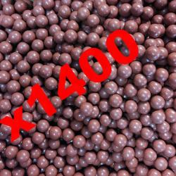 1400 billes d'argile biod&eacute;gradables - Diam&egrave;tre 9 mm pour lance pierre.