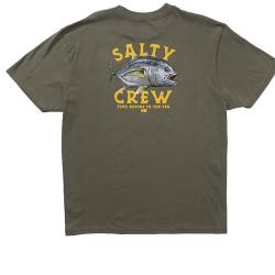 Salty Crew tee shirt Ulua Classic kaki