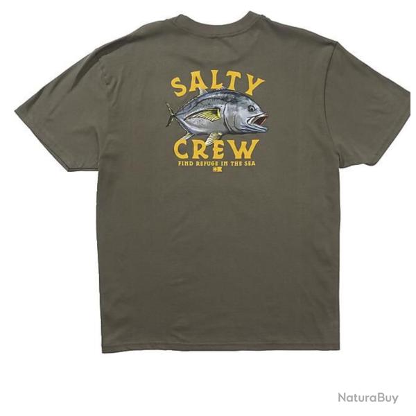 Salty Crew tee shirt Ulua Classic kaki