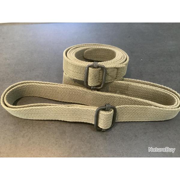 2 Bretelles d'origine militaire pour carabine