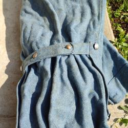 Capote Fran&ccedil;aise 14/18 en laine bleue