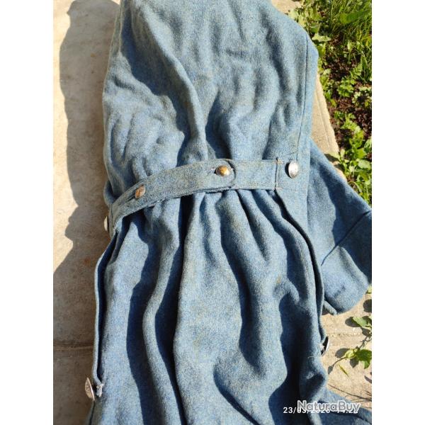 Capote Fran�aise 14/18 en laine bleue