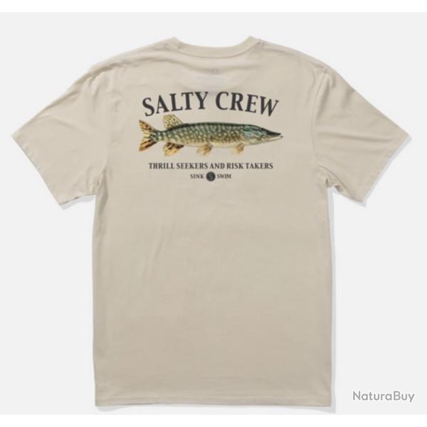 Salty Crew tee shirt euro pike bone