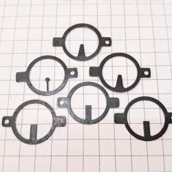 Lot guidon/iris pour dioptre, acier 14.6mm