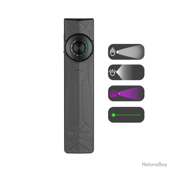 Lampe Torche EDC Olight ArkPro Escadron Fant�me 1500 Lumens - Faisceau Large/Concentr�/UV/Laser Vert