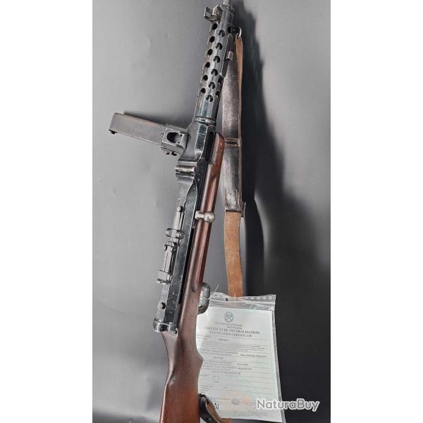 PISTOLET MITRAILLEUR MP34 1942 WAFFENAMT 189 NEUTRALISATION UE Categorie C