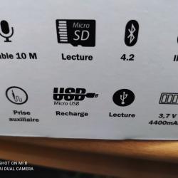 Veilleur de nuit waterproof autonomie 10-12h, Bluetooth 4.2