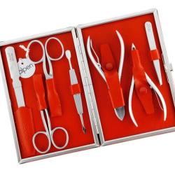 Trousse de manucure Alpen (7 pieces) rouge