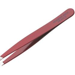 Pince epiler mors carres rouge inox Nogent