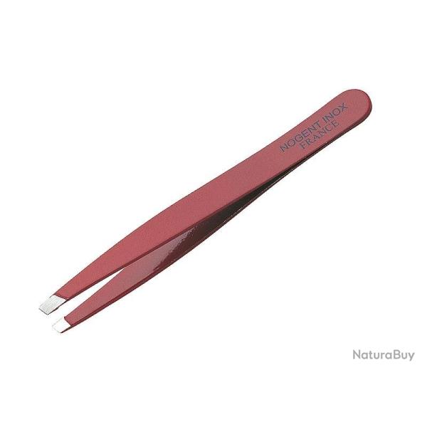 Pince epiler mors carres rouge inox Nogent