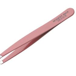 Pince epiler mors carres rose inox Nogent