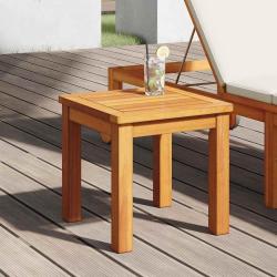 Table d'appoint de jardin 35x35x34 cm en bois massif d'acacia