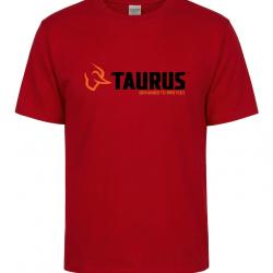 T-shirt TAURUS rouge LIVRAISON GRATUITE